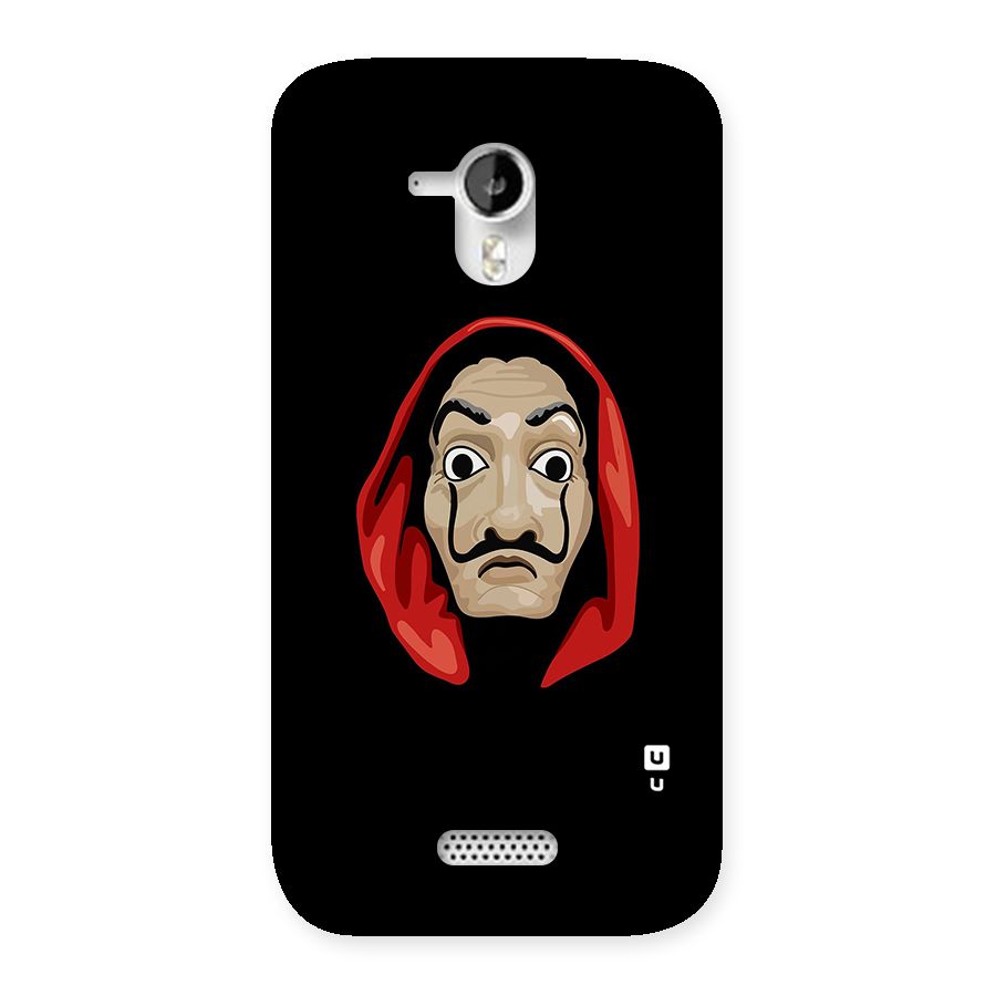 Money Heist Mask Back Case for Micromax Canvas HD A116