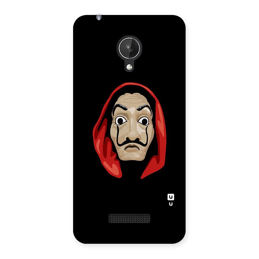 Money Heist Mask Back Case for Micromax Canvas Spark Q380