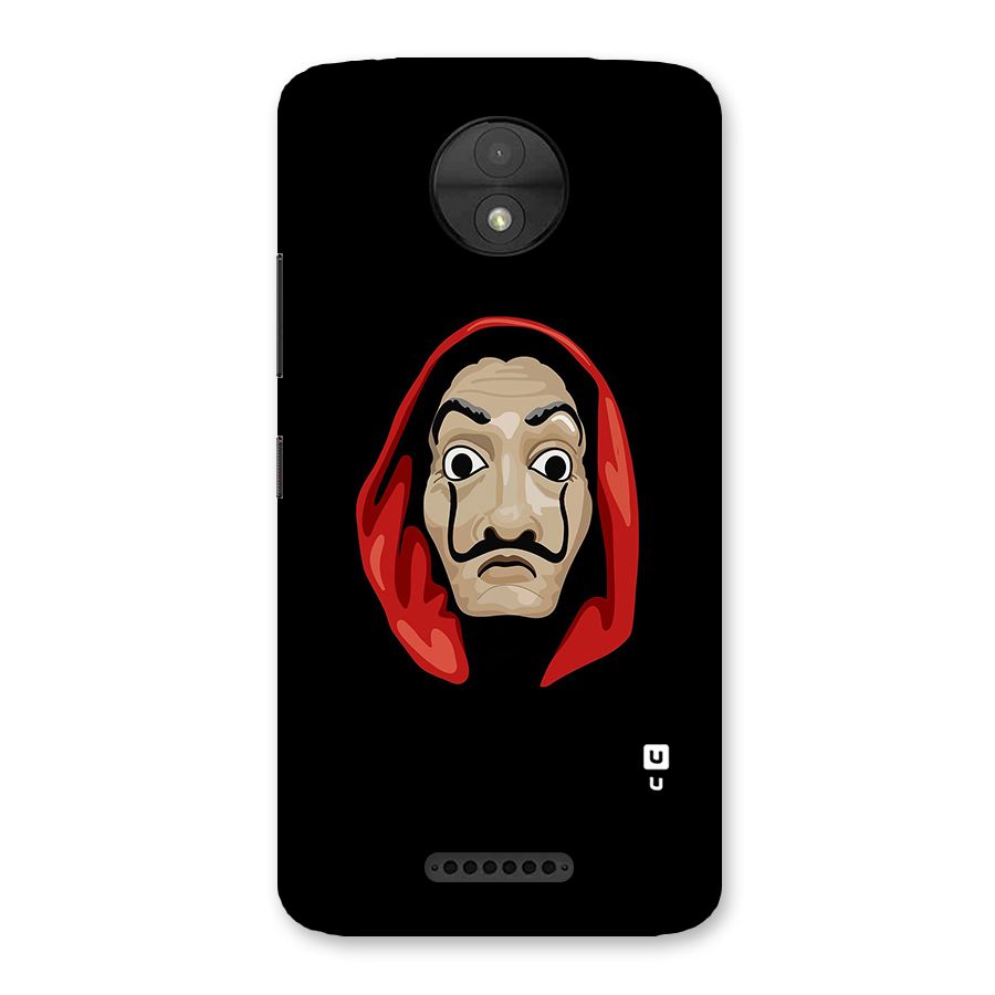 Money Heist Mask Back Case for Moto C