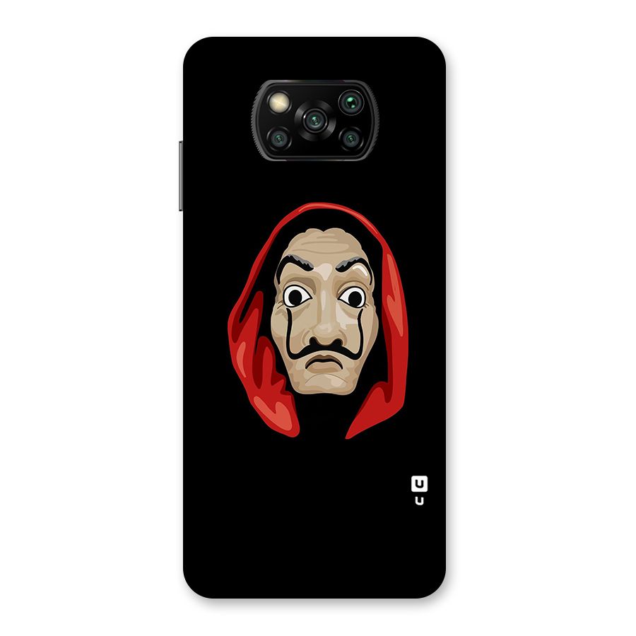 Money Heist Mask Back Case for Poco X3