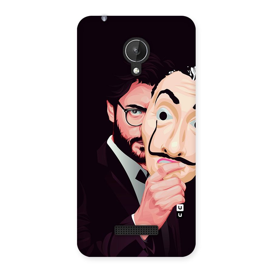 Money Heist Professor Art Back Case for Micromax Canvas Spark Q380