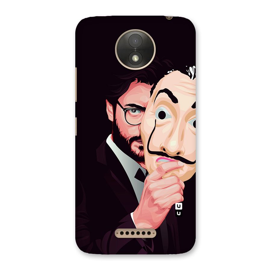 Money Heist Professor Art Back Case for Moto C Plus