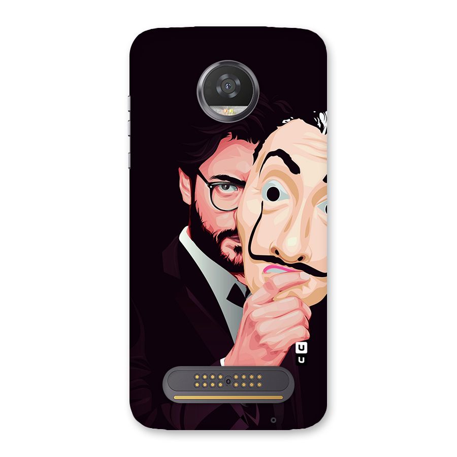 Money Heist Professor Art Back Case for Moto Z2 Play