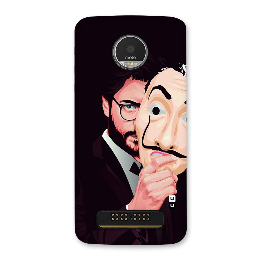 Money Heist Professor Art Back Case for Moto Z Play