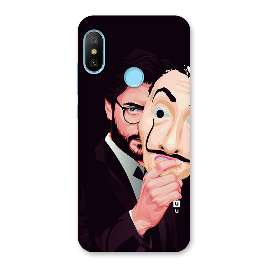 Money Heist Professor Art Back Case for Redmi 6 Pro