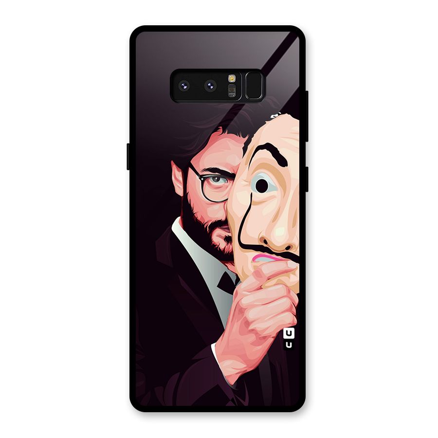 Money Heist Professor Art Glass Back Case for Galaxy Note 8