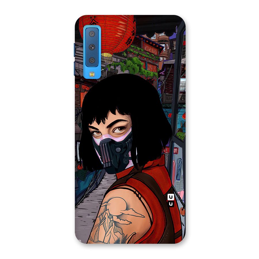 Money Heist Tokyo Mask Back Case for Galaxy A7 (2018)