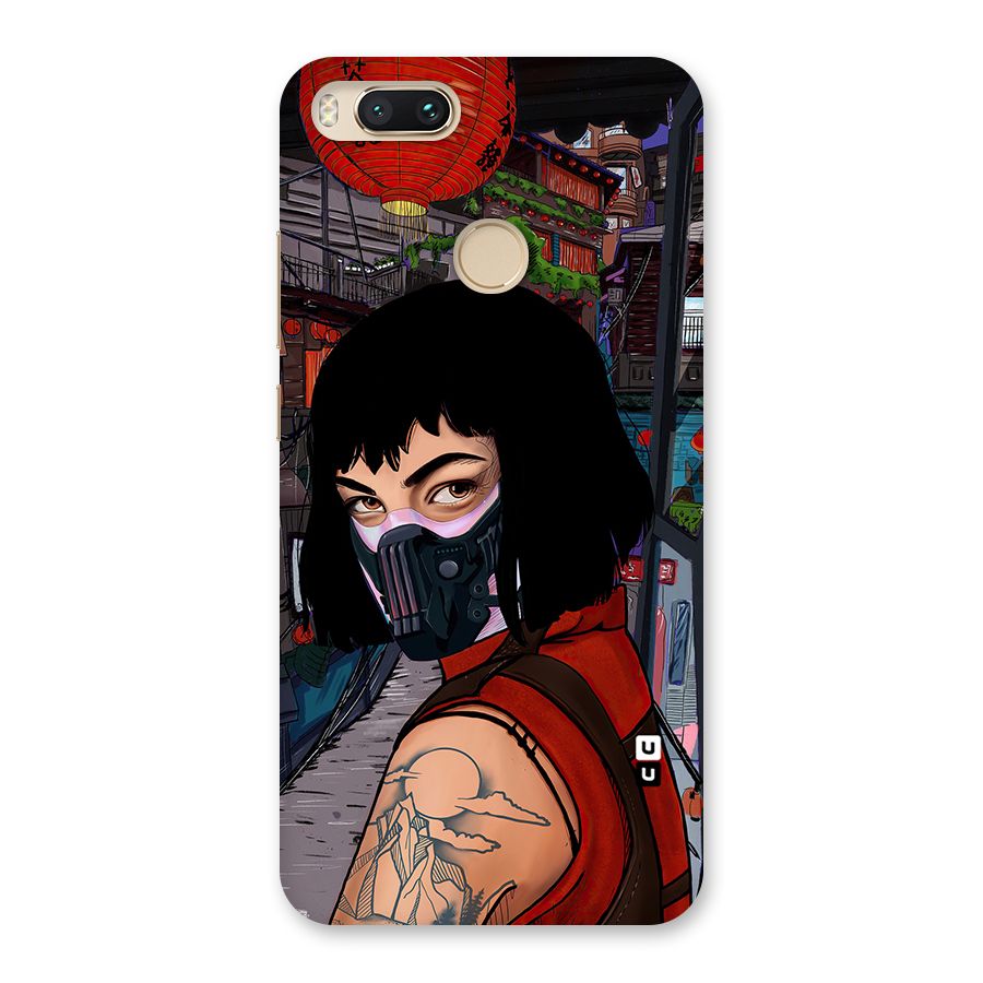 Money Heist Tokyo Mask Back Case for Mi A1