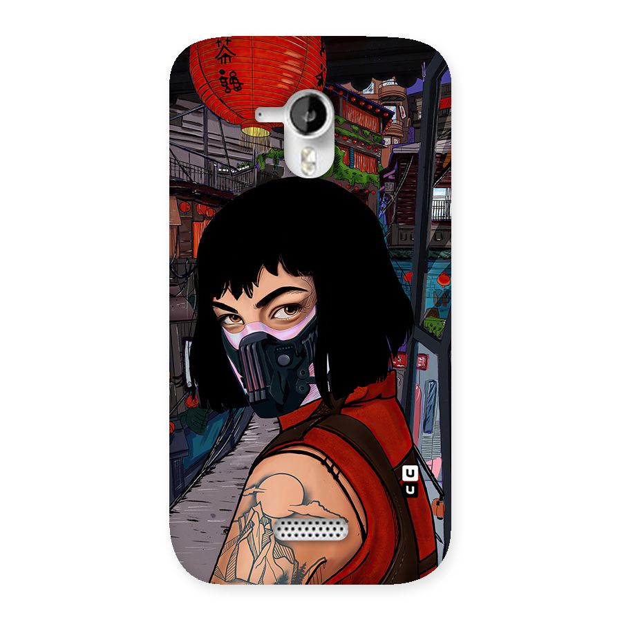 Money Heist Tokyo Mask Back Case for Micromax Canvas HD A116