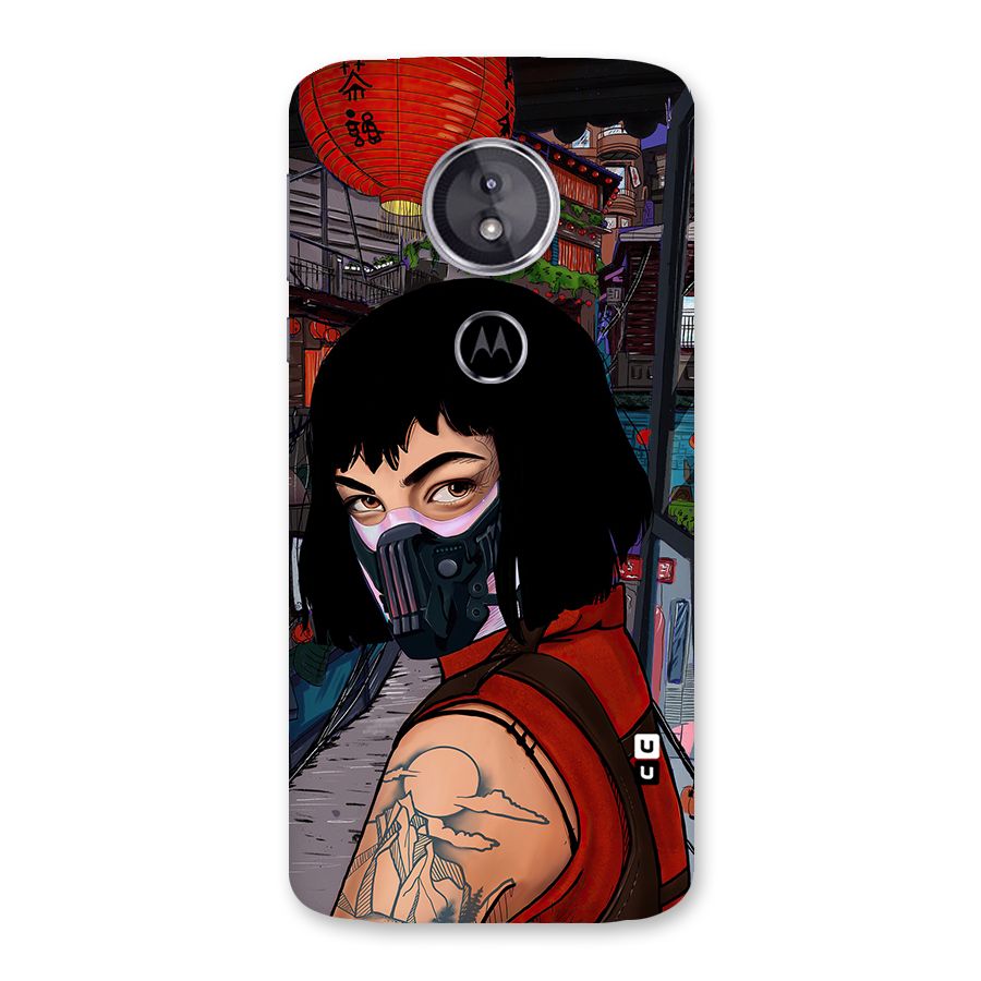 Money Heist Tokyo Mask Back Case for Moto E5