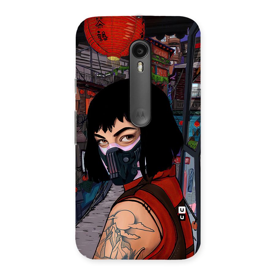 Money Heist Tokyo Mask Back Case for Moto G Turbo
