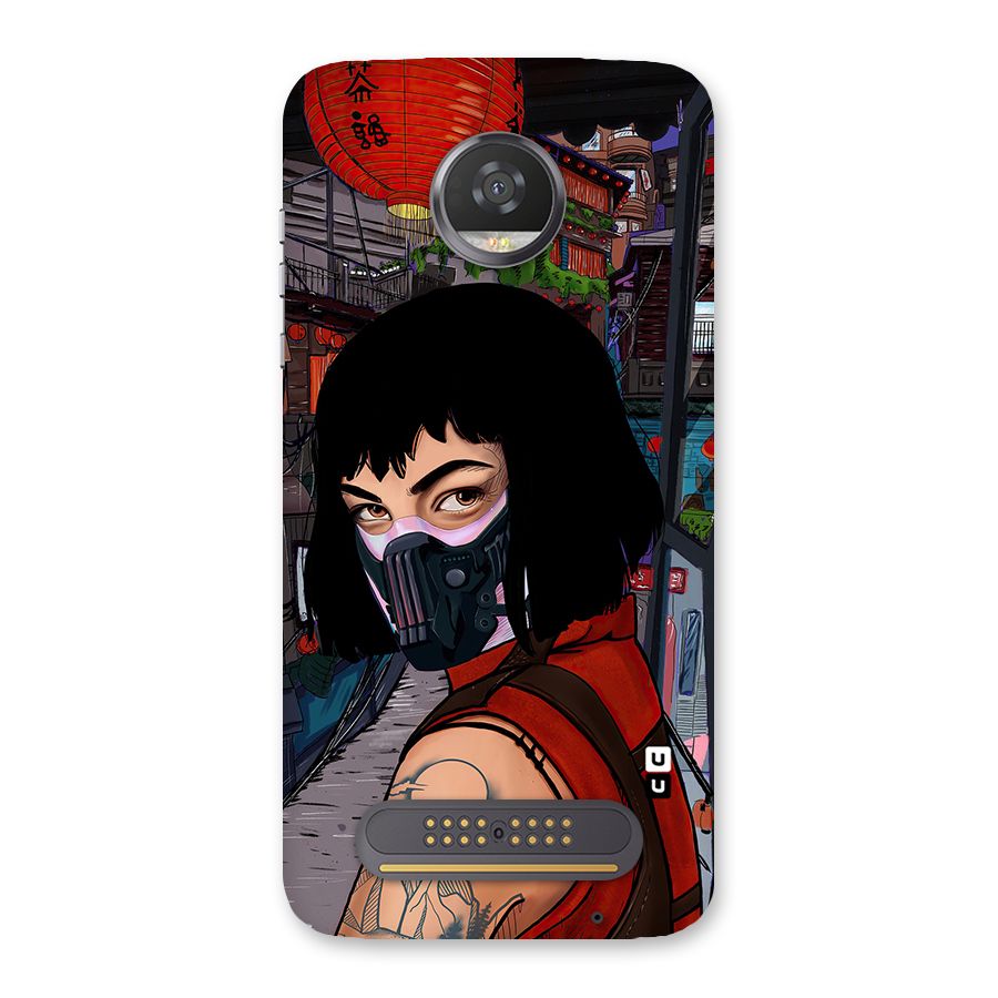 Money Heist Tokyo Mask Back Case for Moto Z2 Play