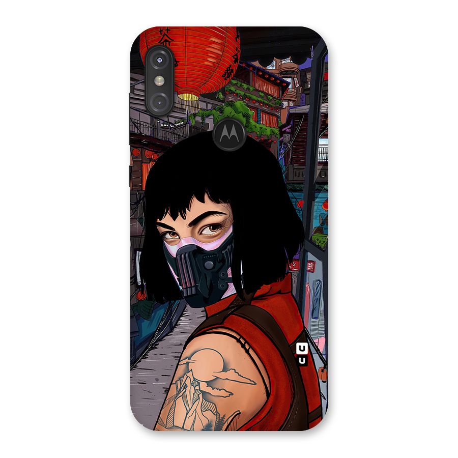 Money Heist Tokyo Mask Back Case for Motorola One Power