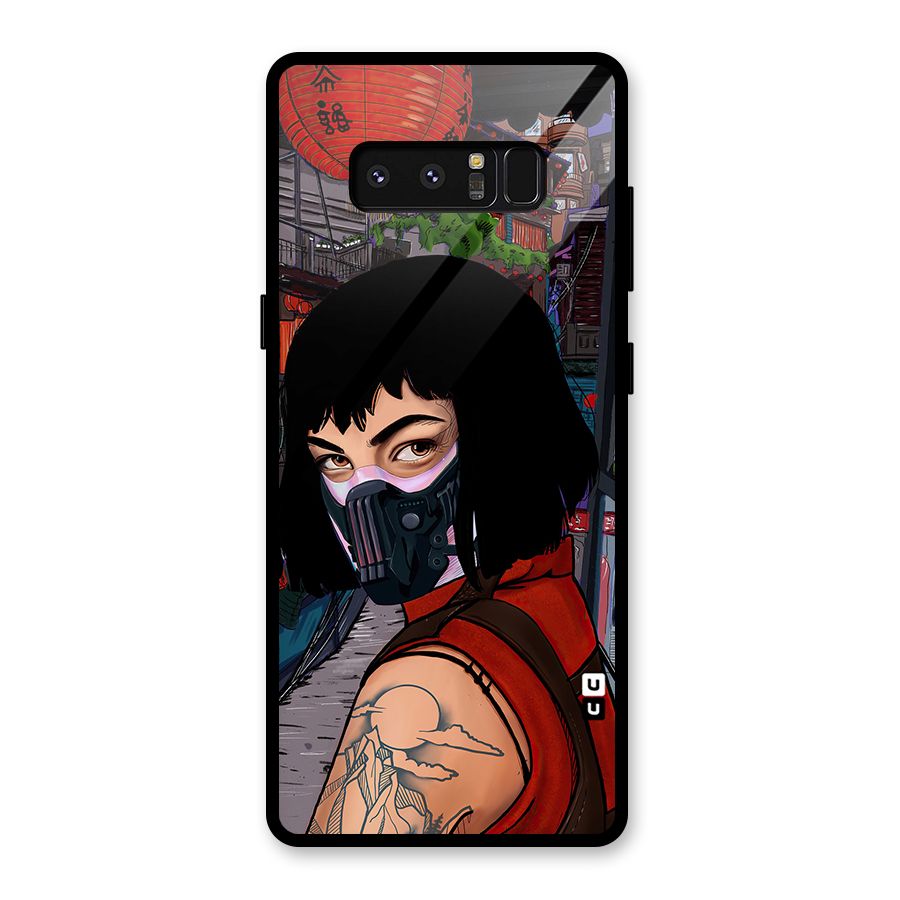 Money Heist Tokyo Mask Glass Back Case for Galaxy Note 8