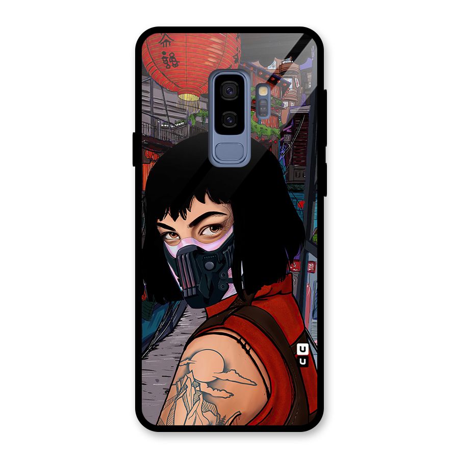 Money Heist Tokyo Mask Glass Back Case for Galaxy S9 Plus