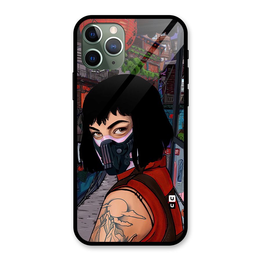 Money Heist Tokyo Mask Glass Back Case for iPhone 11 Pro