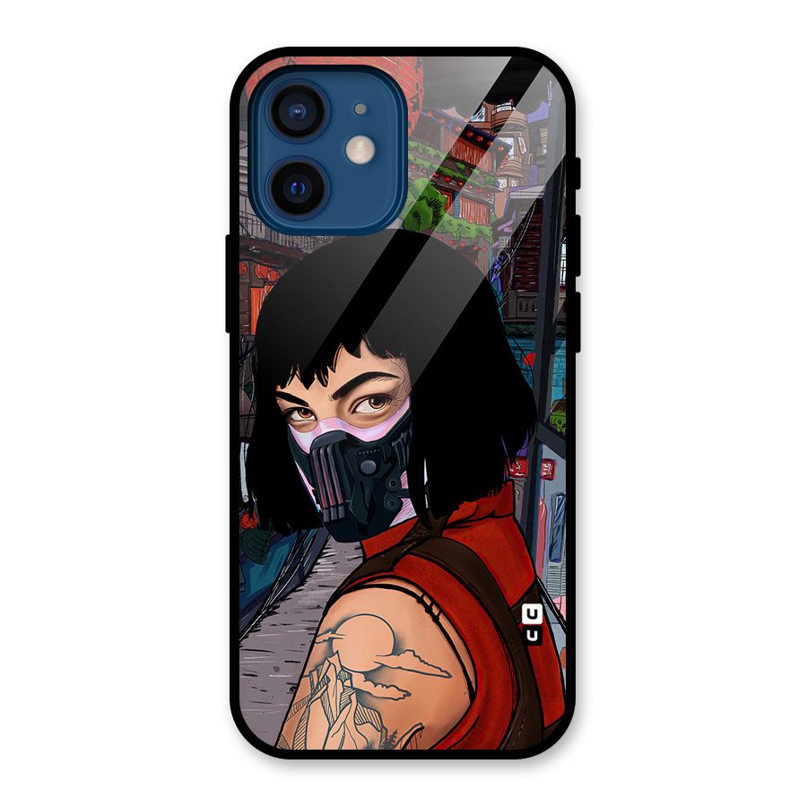 Money Heist Tokyo Mask Glass Back Case for iPhone 12 Mini