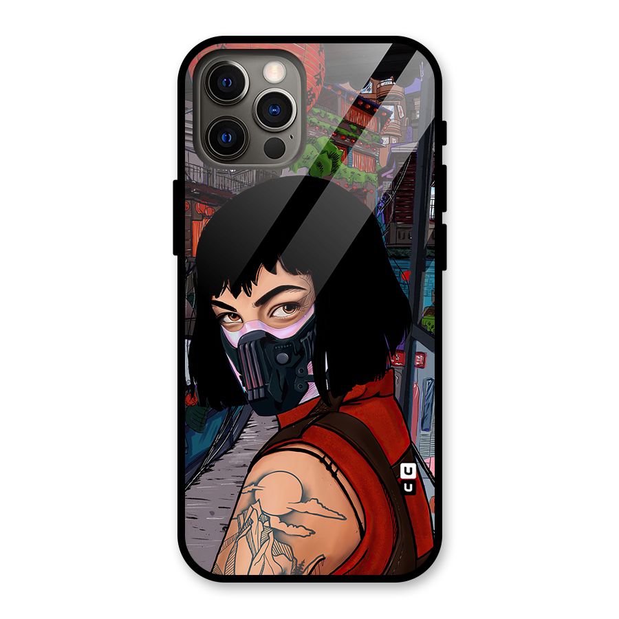 Money Heist Tokyo Mask Glass Back Case for iPhone 12 Pro