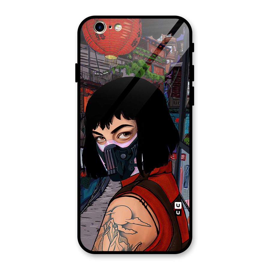 Money Heist Tokyo Mask Glass Back Case for iPhone 6 6S
