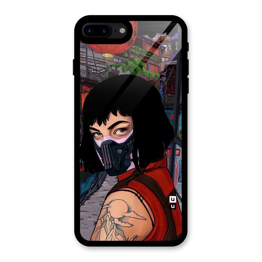 Money Heist Tokyo Mask Glass Back Case for iPhone 8 Plus