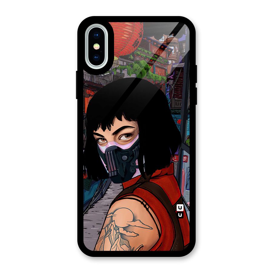 Money Heist Tokyo Mask Glass Back Case for iPhone X