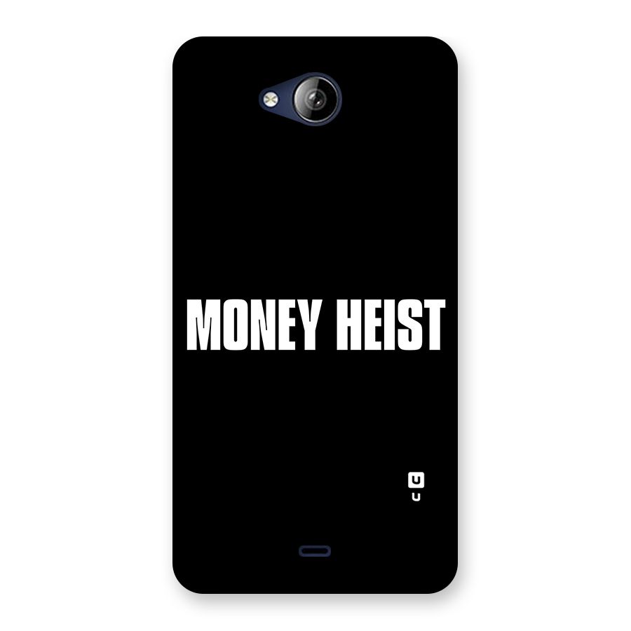 Money Heist Typography Back Case for Canvas Play Q355
