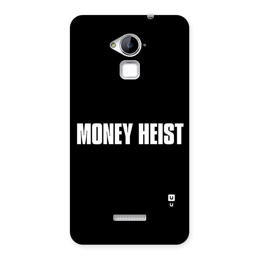Money Heist Typography Back Case for Coolpad Note 3