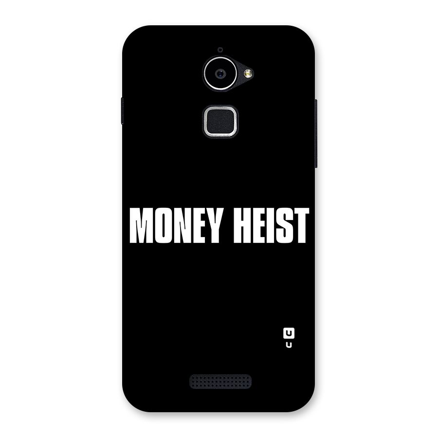 Money Heist Typography Back Case for Coolpad Note 3 Lite