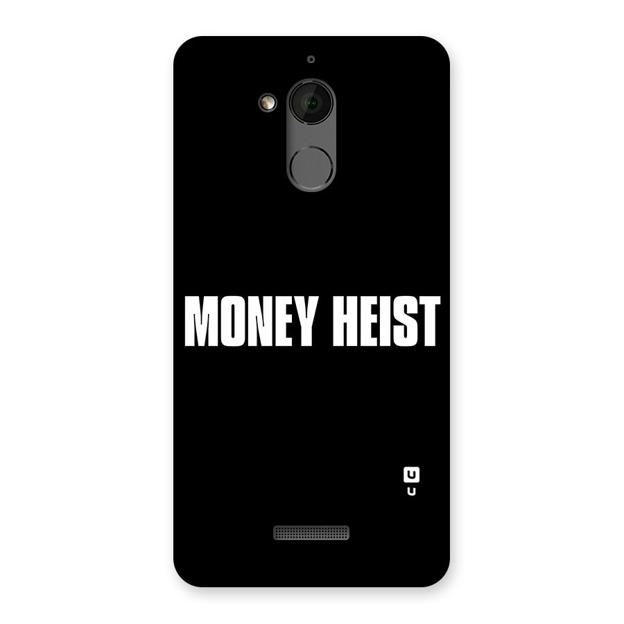 Money Heist Typography Back Case for Coolpad Note 5