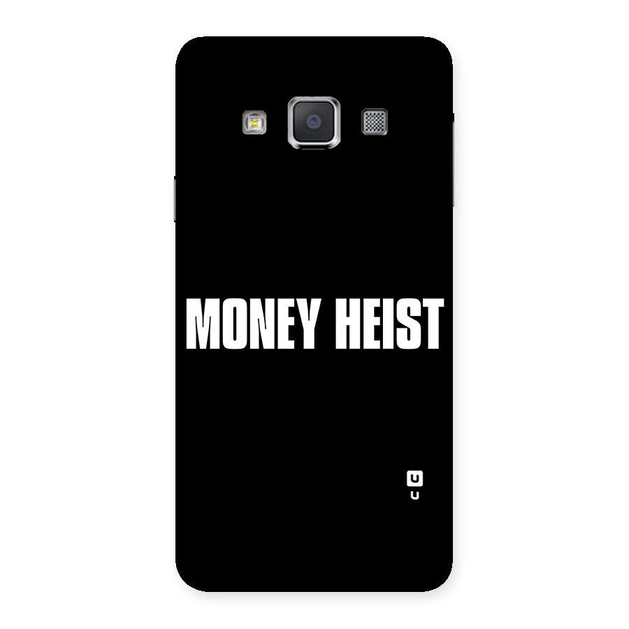 Money Heist Typography Back Case for Galaxy A3