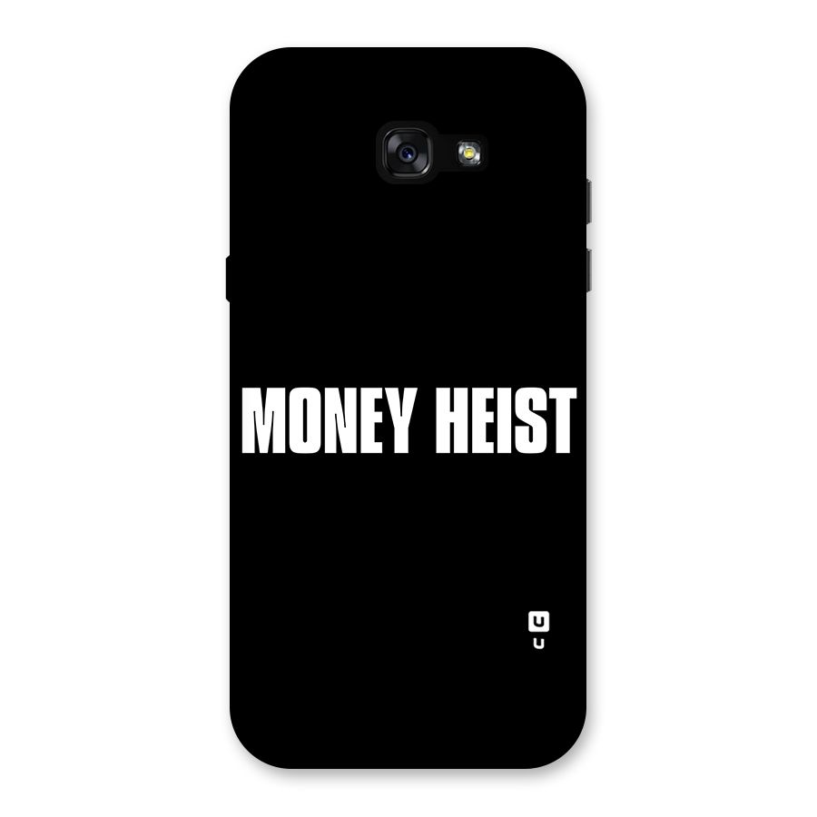 Money Heist Typography Back Case for Galaxy A7 (2017)