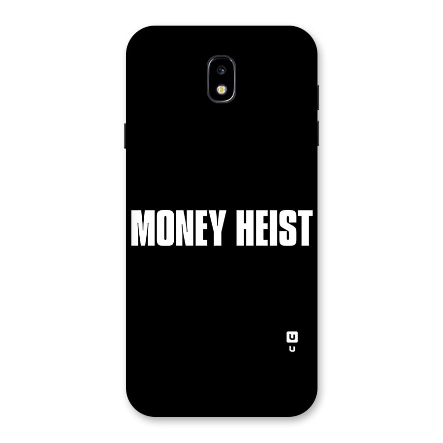 Money Heist Typography Back Case for Galaxy J7 Pro