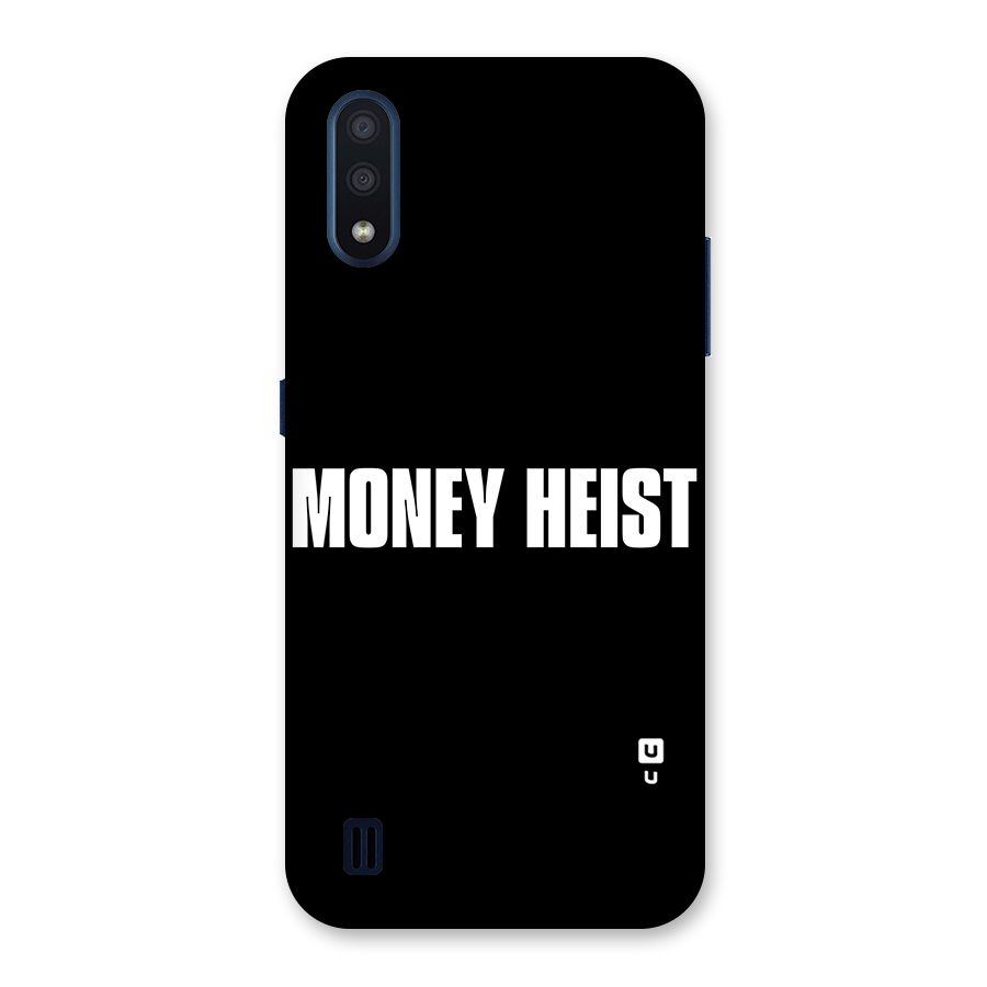 Money Heist Typography Back Case for Galaxy M01