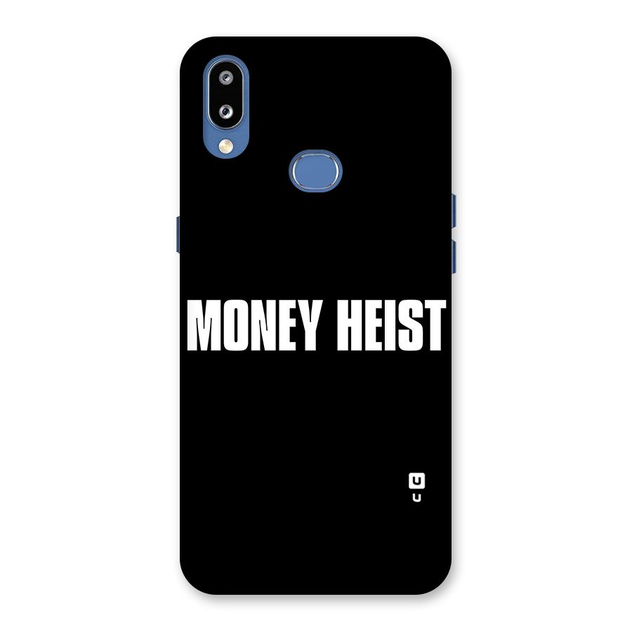 Money Heist Typography Back Case for Galaxy M01s
