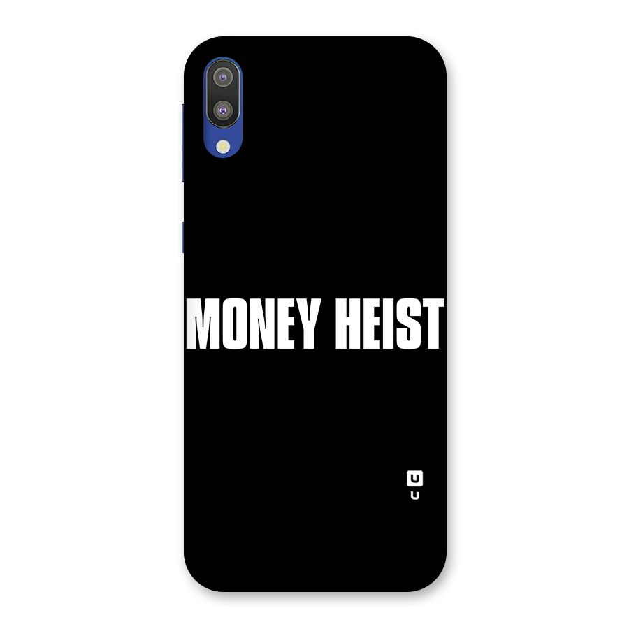 Money Heist Typography Back Case for Galaxy M10