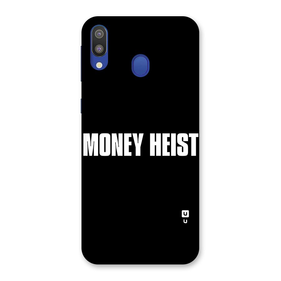 Money Heist Typography Back Case for Galaxy M20