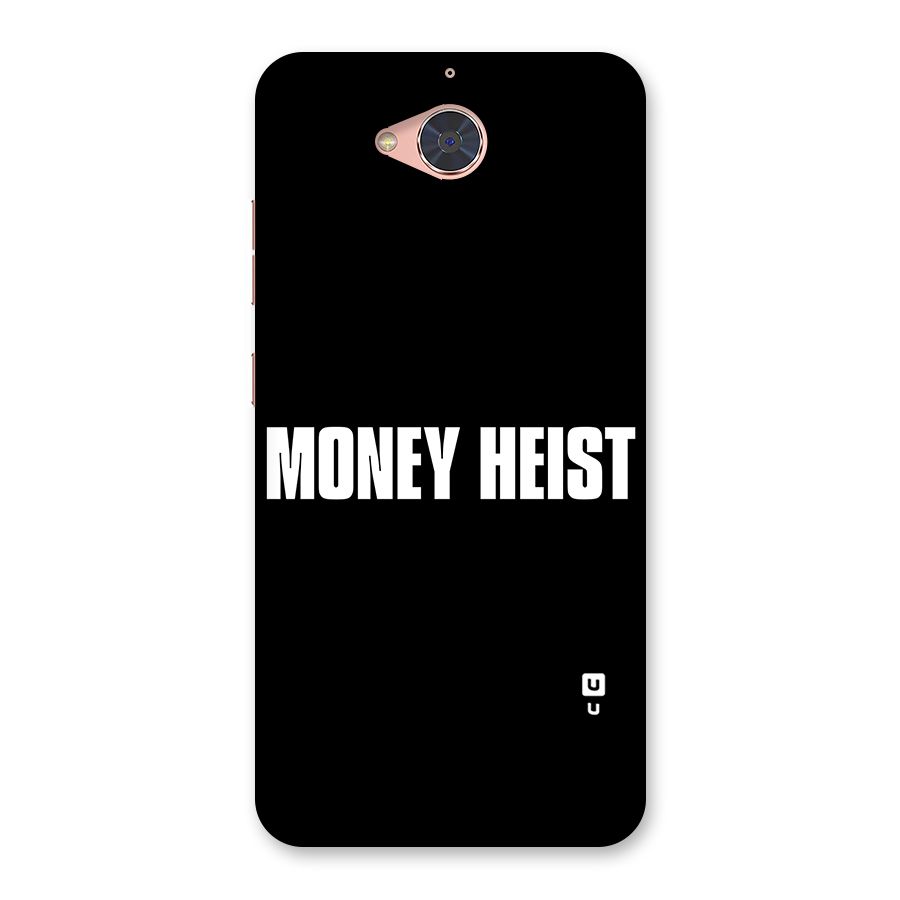 Money Heist Typography Back Case for Gionee S6 Pro