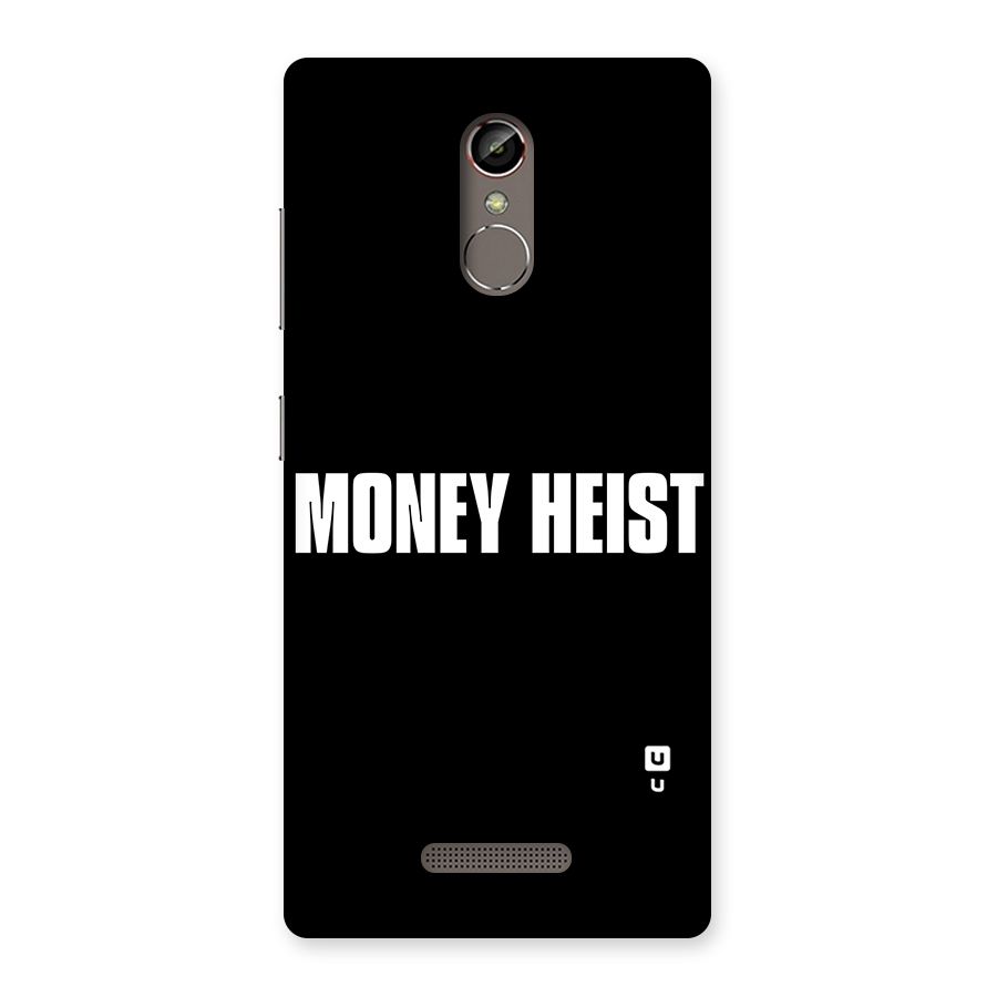 Money Heist Typography Back Case for Gionee S6s