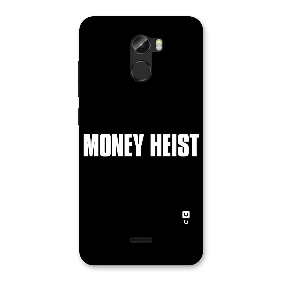 Money Heist Typography Back Case for Gionee X1