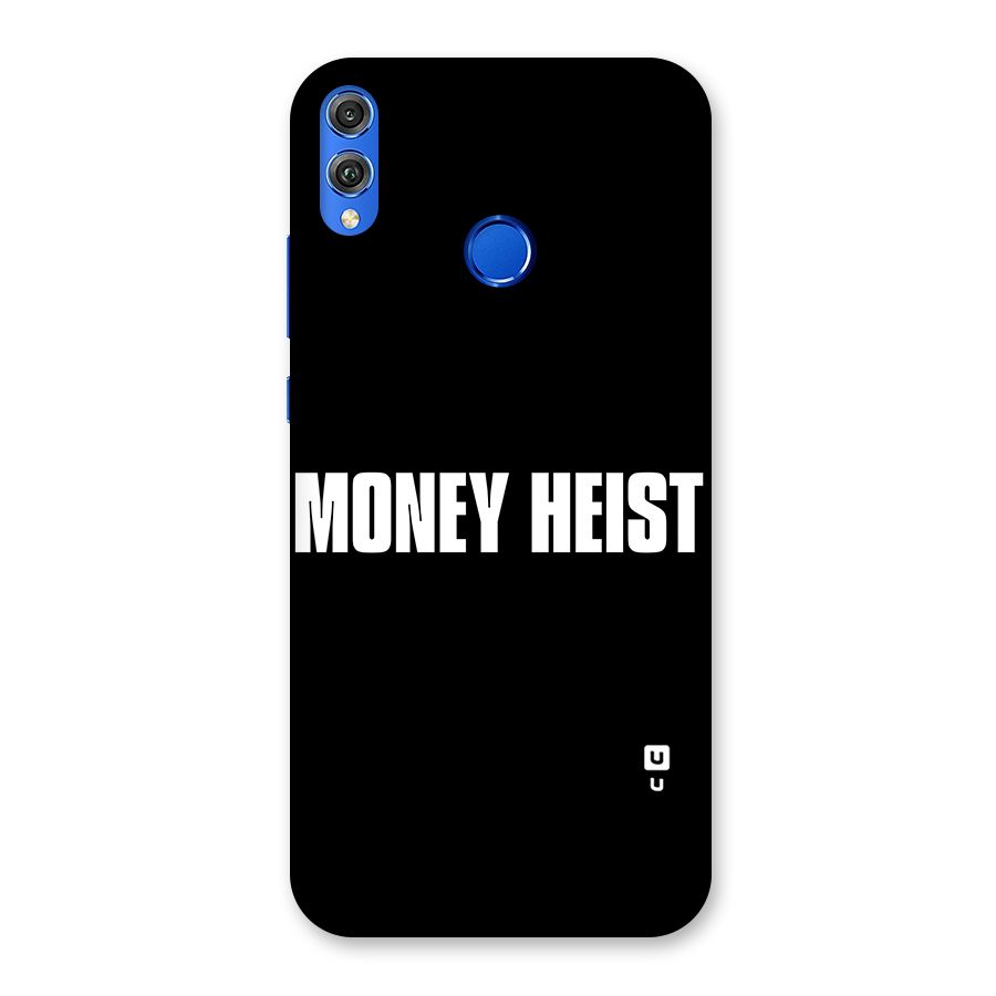 Money Heist Typography Back Case for Honor 8X