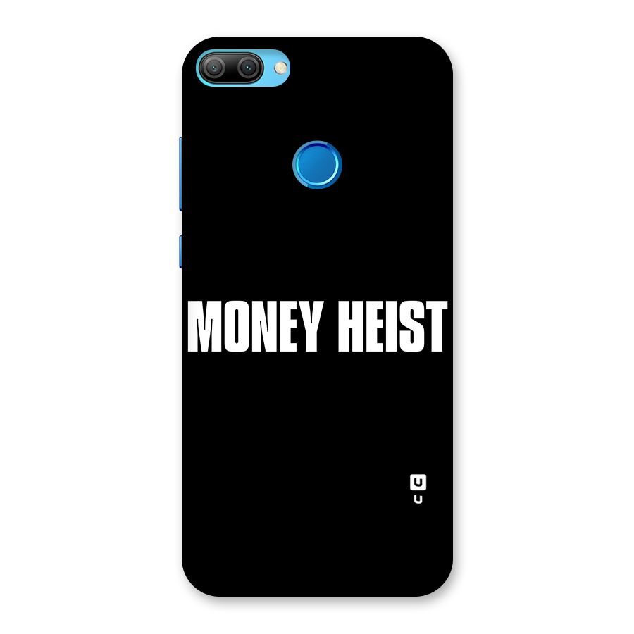 Money Heist Typography Back Case for Honor 9N