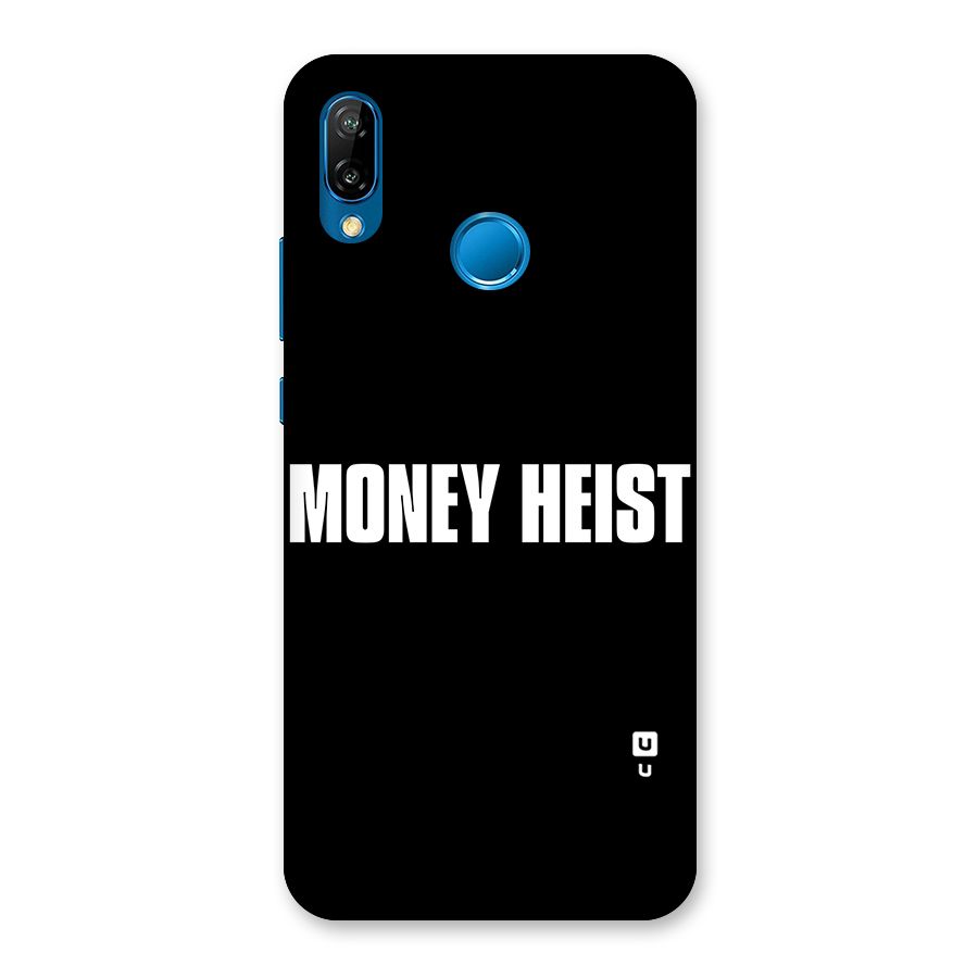 Money Heist Typography Back Case for Huawei P20 Lite