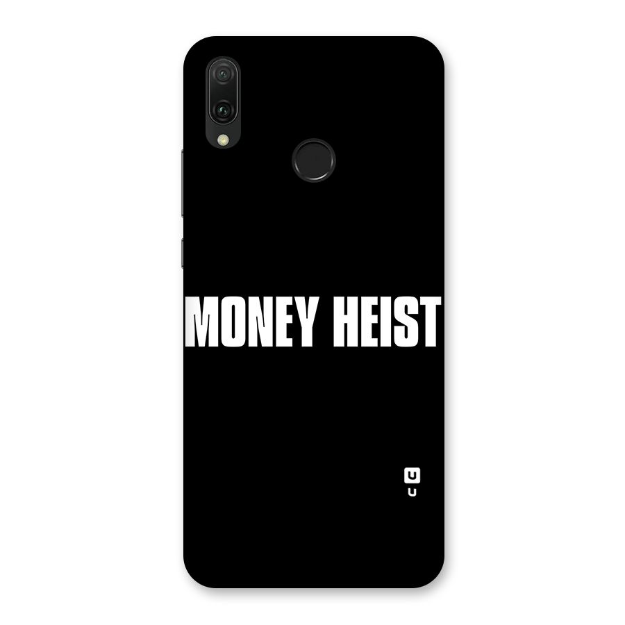 Money Heist Typography Back Case for Huawei Y9 (2019)