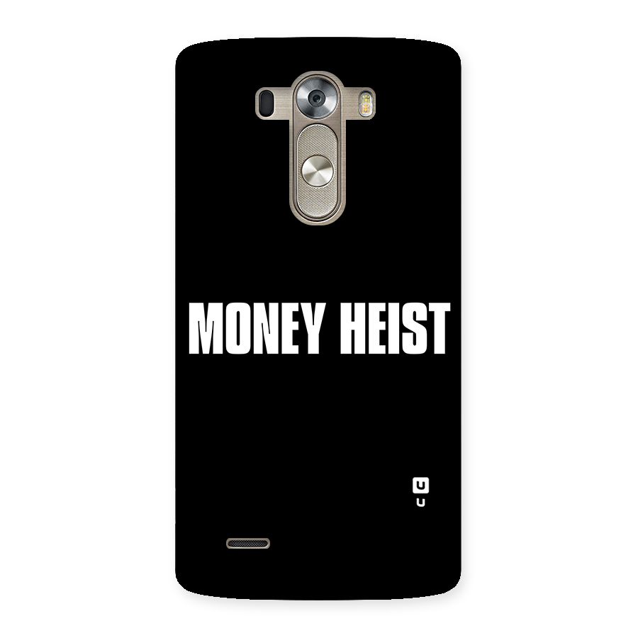 Money Heist Typography Back Case for LG G3