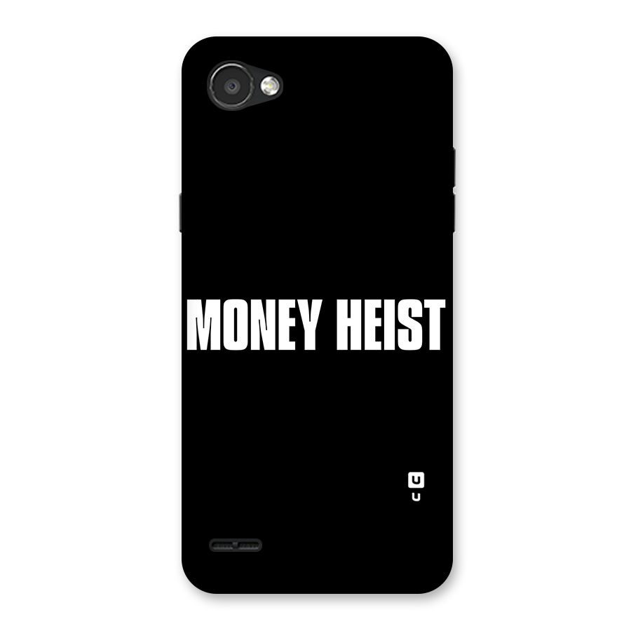 Money Heist Typography Back Case for LG Q6