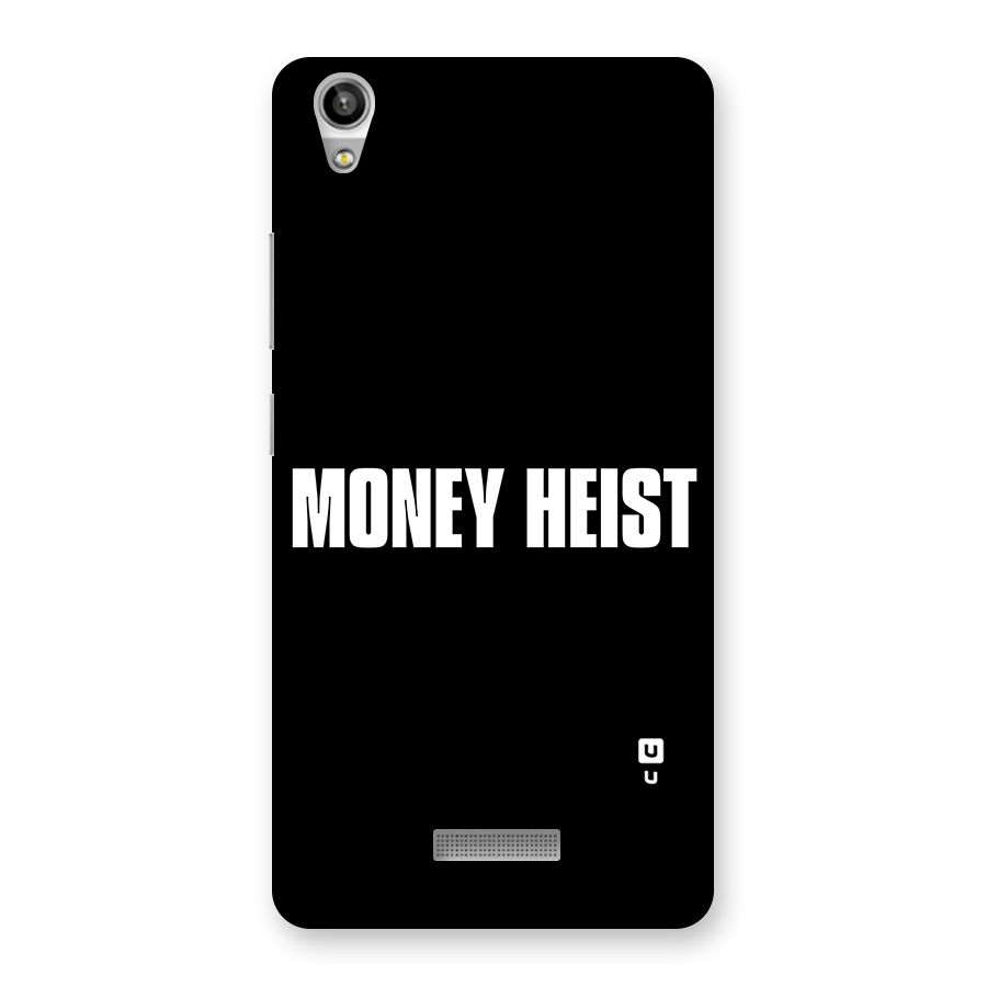 Money Heist Typography Back Case for Lava-Pixel-V1