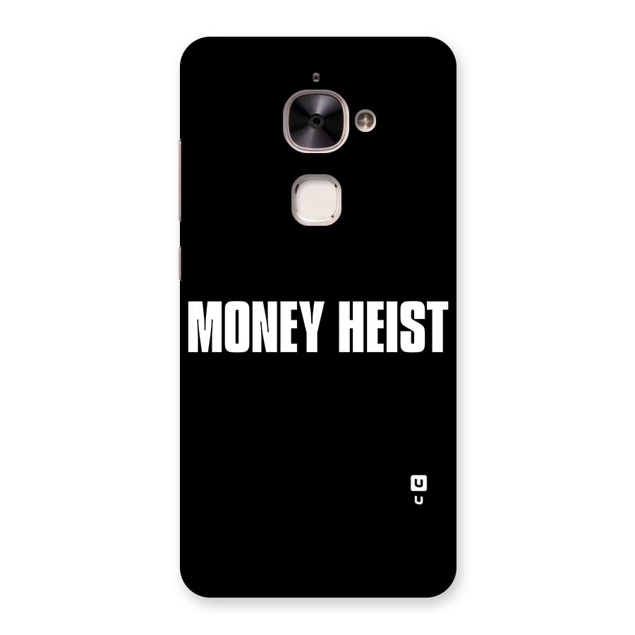 Money Heist Typography Back Case for Le 2
