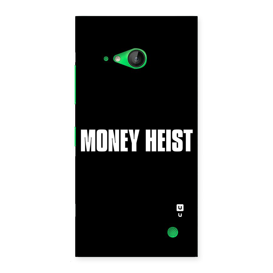 Money Heist Typography Back Case for Lumia 730