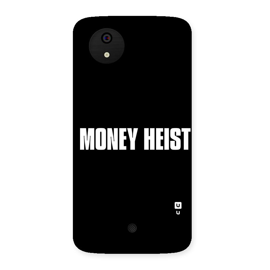 Money Heist Typography Back Case for Micromax Canvas A1