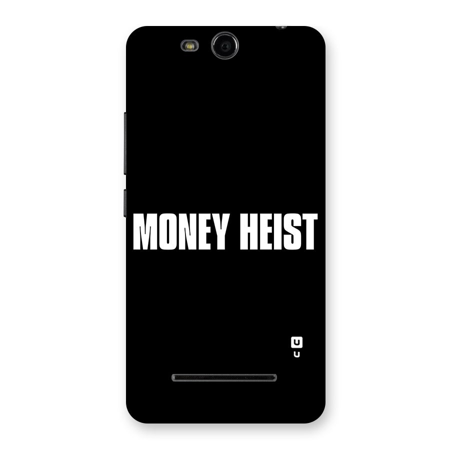 Money Heist Typography Back Case for Micromax Canvas Juice 3 Q392
